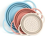 SelectShen Collapsible Silicone Colander Set of 3